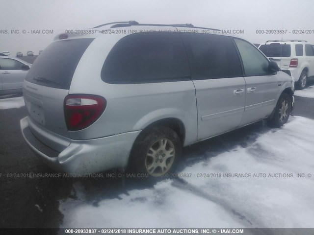 2D4GP44L47R357691 - 2007 DODGE GRAND CARAVAN SXT SILVER photo 4