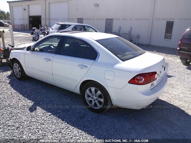 KNAGE124X65044876 - 2006 KIA OPTIMA LX/EX WHITE photo 3