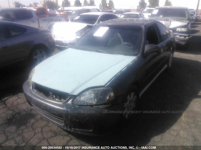 1HGEJ6227WL060564 - 1998 HONDA CIVIC DX BLACK photo 2