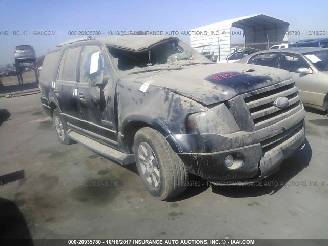 1FMFU19508LA14327 - 2008 FORD EXPEDITION LIMITED BLACK photo 1