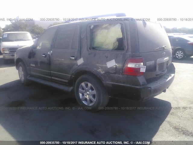 1FMFU19508LA14327 - 2008 FORD EXPEDITION LIMITED BLACK photo 3