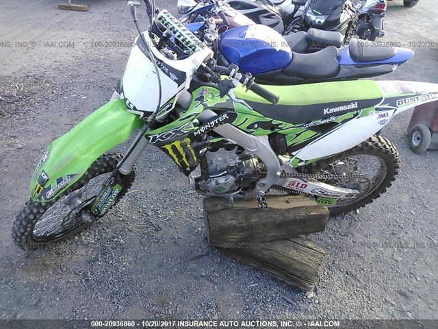 JKAKXGFC8FA031962 - 2015 KAWASAKI KX450 F GREEN photo 2