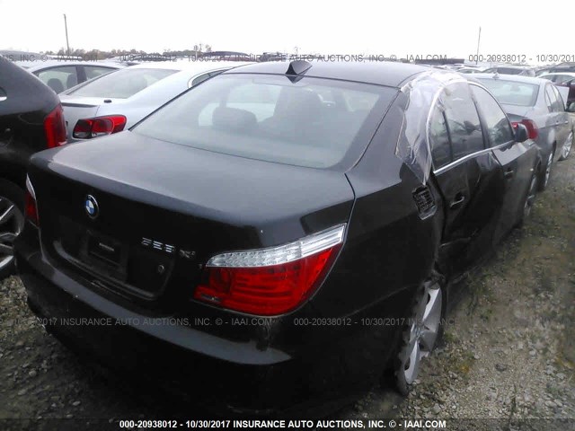 WBANV135X8BZ48438 - 2008 BMW 528 XI BLACK photo 4