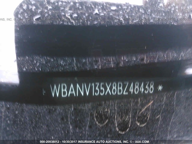 WBANV135X8BZ48438 - 2008 BMW 528 XI BLACK photo 9