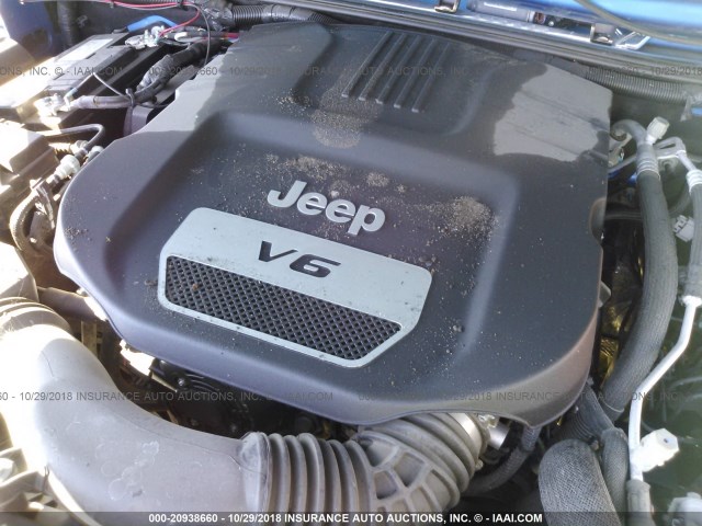 1C4AJWAG5GL306796 - 2016 JEEP WRANGLER SPORT ლურჯი ფოტო 10