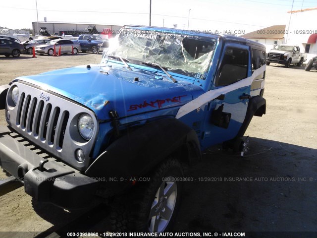 1C4AJWAG5GL306796 - 2016 JEEP WRANGLER SPORT ლურჯი ფოტო 6