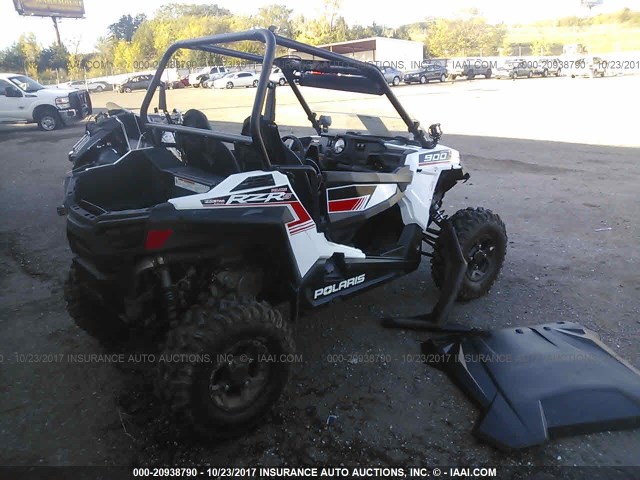 3NSVBA876GH102862 - 2016 POLARIS RZR S 900 WHITE photo 4