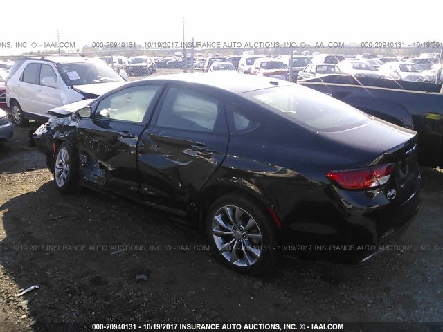 1C3CCCBB9FN689153 - 2015 CHRYSLER 200 S BLACK photo 3