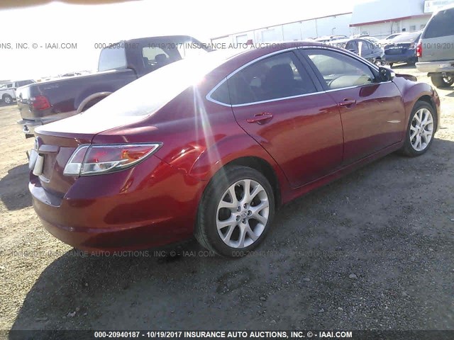 1YVHZ8EH9D5M08277 - 2013 MAZDA 6 TOURING PLUS RED photo 4