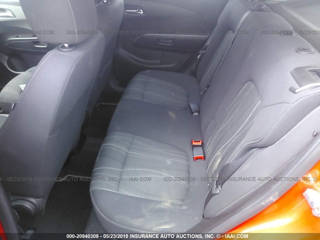 1G1JC6SB2D4197676 - 2013 CHEVROLET SONIC LT ORANGE photo 8