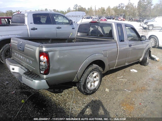 1N6DD26T64C473213 - 2004 NISSAN FRONTIER KING CAB XE TAN photo 4