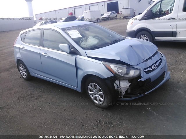 KMHCT5AE1DU098509 - 2013 HYUNDAI ACCENT GLS/GS Light Blue photo 1