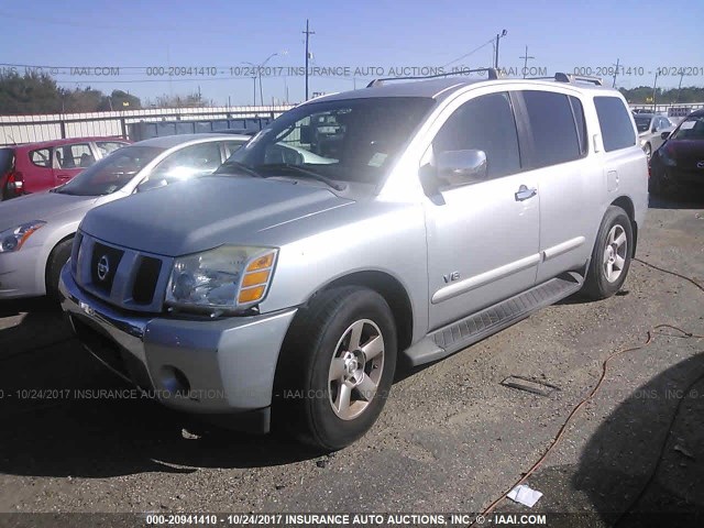 5N1AA08A26N726562 - 2006 NISSAN ARMADA SE/LE SILVER photo 2