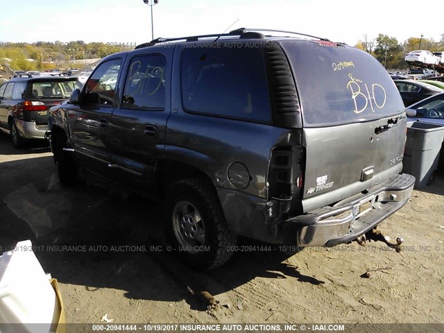 1GNEK13T51J157036 - 2001 CHEVROLET TAHOE K1500 GRAY photo 3