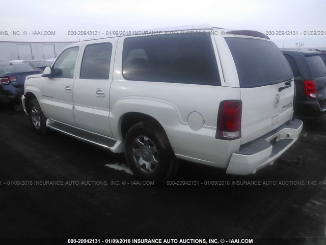 3GYFK66N54G333042 - 2004 CADILLAC ESCALADE ESV WHITE photo 3