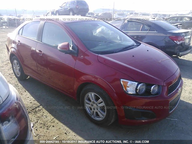 1G1JA5SH1C4169029 - 2012 CHEVROLET SONIC LS RED photo 1