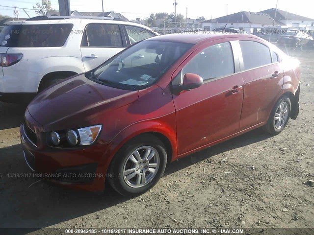 1G1JA5SH1C4169029 - 2012 CHEVROLET SONIC LS RED photo 2