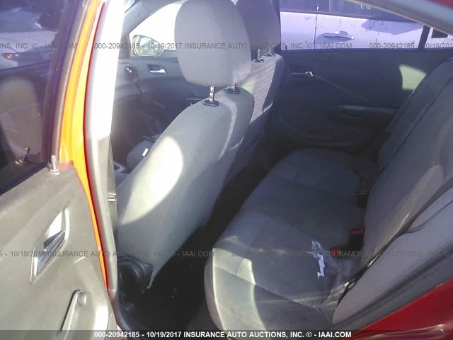 1G1JA5SH1C4169029 - 2012 CHEVROLET SONIC LS 红色 照片 8