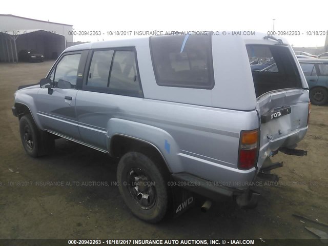 JT3VN66W7K0030030 - 1989 TOYOTA 4RUNNER VN66 SR5 GRAY photo 3