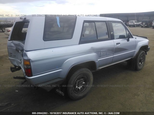 JT3VN66W7K0030030 - 1989 TOYOTA 4RUNNER VN66 SR5 GRAY photo 4