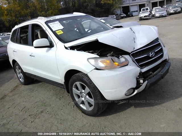 5NMSH13E48H209896 - 2008 HYUNDAI SANTA FE SE/LIMITED WHITE photo 1