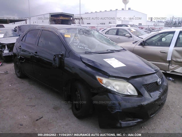 JTDBL40E59J002207 - 2009 TOYOTA COROLLA LE/XLE BLACK photo 1