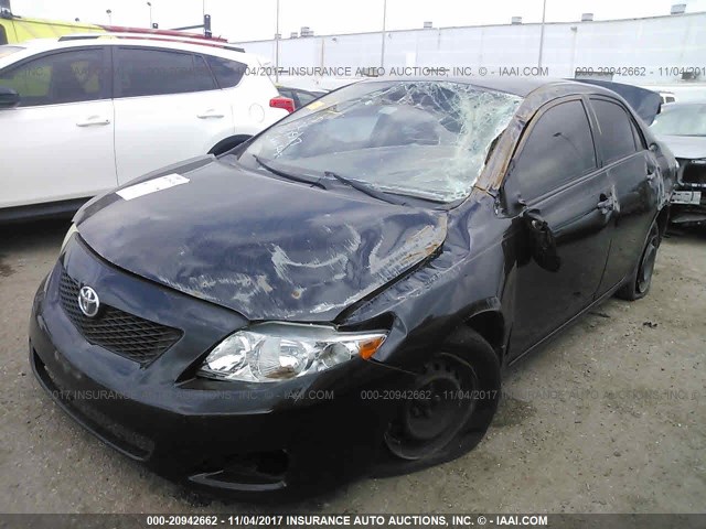 JTDBL40E59J002207 - 2009 TOYOTA COROLLA LE/XLE BLACK photo 2