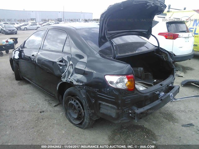 JTDBL40E59J002207 - 2009 TOYOTA COROLLA LE/XLE BLACK photo 3