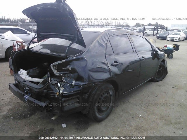 JTDBL40E59J002207 - 2009 TOYOTA COROLLA LE/XLE BLACK photo 4