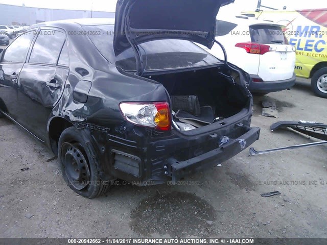 JTDBL40E59J002207 - 2009 TOYOTA COROLLA LE/XLE BLACK photo 6