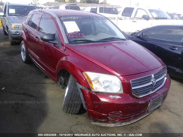 1B3HB48BX7D162572 - 2007 DODGE CALIBER SXT RED photo 1