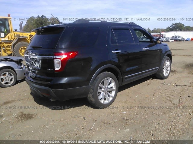 1FMHK8D8XBGA41320 - 2011 FORD EXPLORER XLT BLACK photo 4