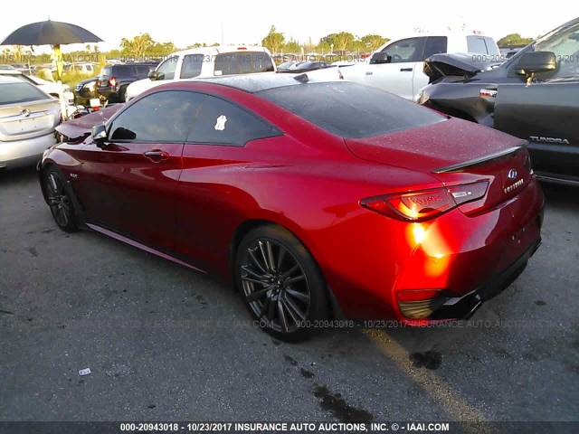 JN1FV7EK5HM611485 - 2017 INFINITI Q60 RED SPORT 400 RED photo 3