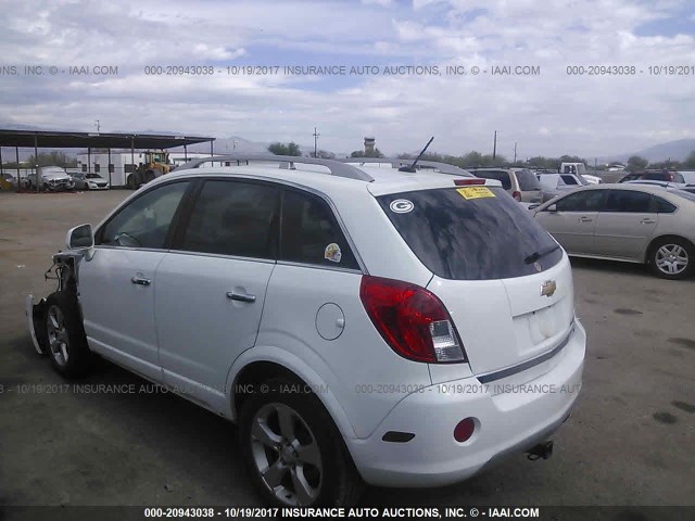 3GNAL3EK5ES655754 - 2014 CHEVROLET CAPTIVA LT WHITE photo 3