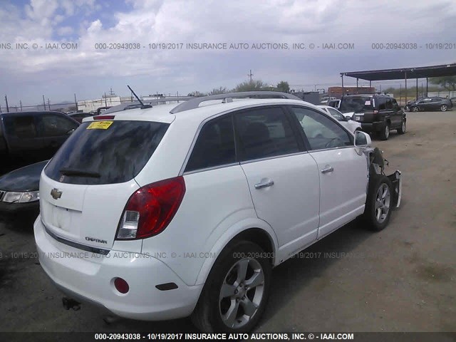 3GNAL3EK5ES655754 - 2014 CHEVROLET CAPTIVA LT WHITE photo 4