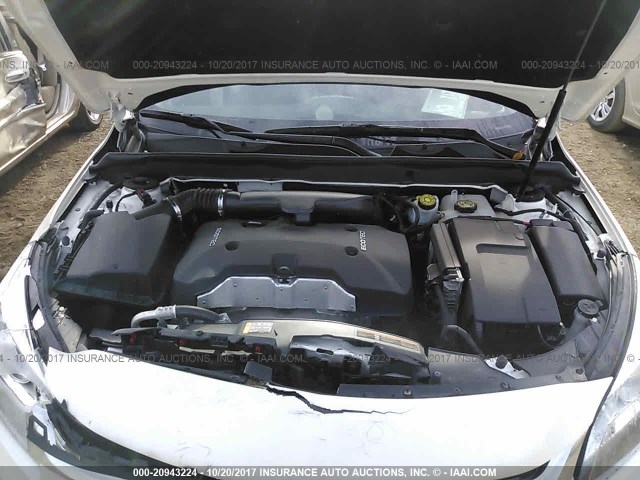 1G11C5SL8EF215039 - 2014 CHEVROLET MALIBU 1LT WHITE photo 10