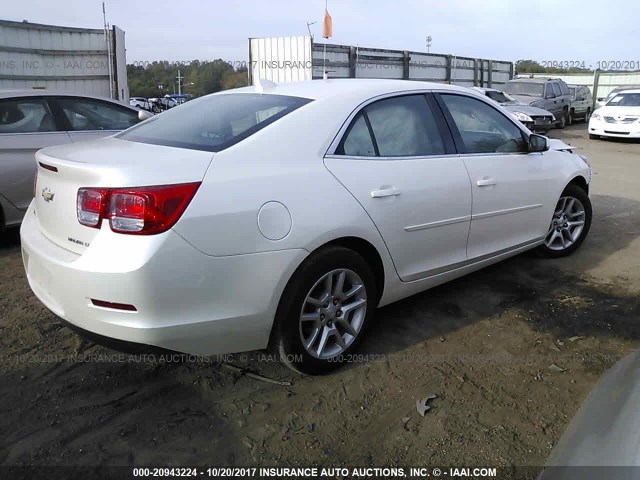 1G11C5SL8EF215039 - 2014 CHEVROLET MALIBU 1LT WHITE photo 4