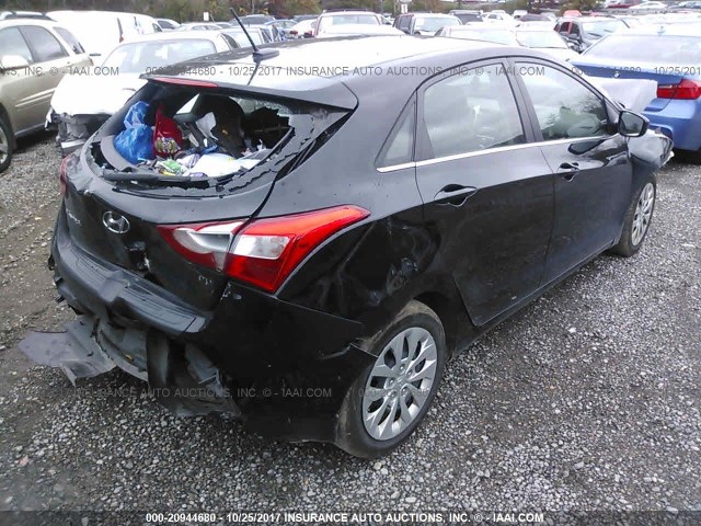 KMHD35LH2GU267632 - 2016 HYUNDAI ELANTRA GT BLACK photo 4