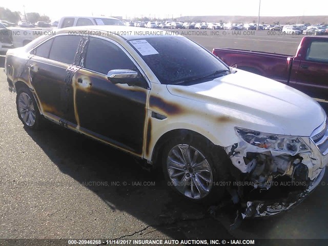 1FAHP2FW7AG168786 - 2010 FORD TAURUS LIMITED WHITE photo 1