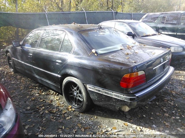 WBAGH8344YDP17295 - 2000 BMW 740 IL BLACK photo 3