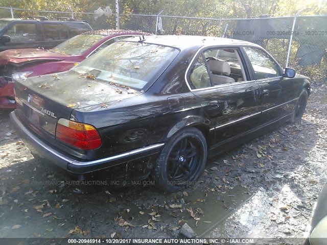 WBAGH8344YDP17295 - 2000 BMW 740 IL BLACK photo 4