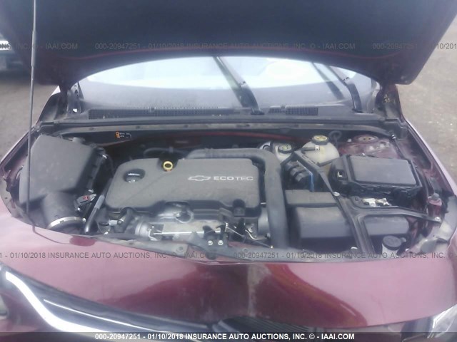 1G1ZB5ST7GF204526 - 2016 CHEVROLET MALIBU LS MAROON photo 10