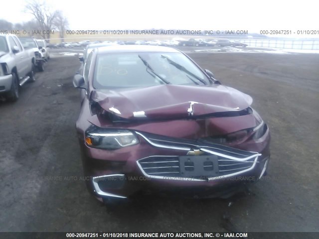 1G1ZB5ST7GF204526 - 2016 CHEVROLET MALIBU LS MAROON photo 6