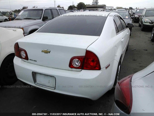 1G1ZC5EB1AF258167 - 2010 CHEVROLET MALIBU 1LT 白色 照片 4