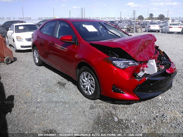 5YFBURHE2HP729975 - 2017 TOYOTA COROLLA L/LE/XLE/SE/XSE RED photo 1