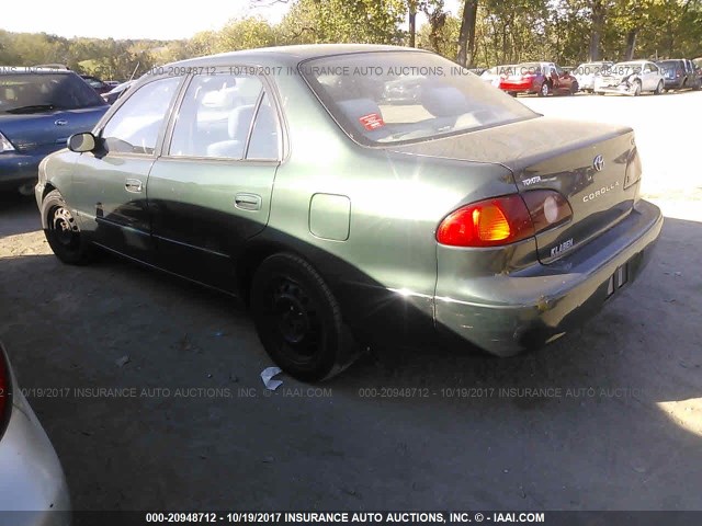 2T1BR12E12C541855 - 2002 TOYOTA COROLLA CE/LE/S GREEN photo 3