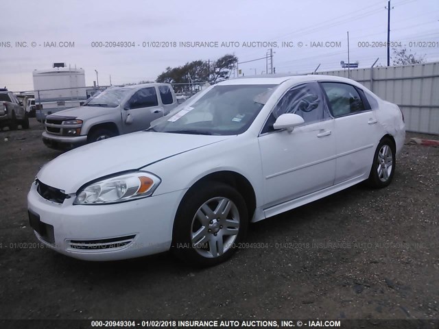 2G1WB5E31E1147159 - 2014 CHEVROLET IMPALA LIMITED LT WHITE photo 2