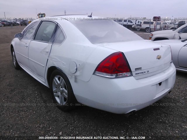 2G1WB5E31E1147159 - 2014 CHEVROLET IMPALA LIMITED LT WHITE photo 3