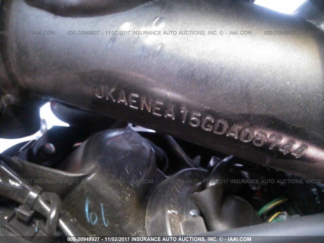 JKAENEA15GDA06744 - 2016 KAWASAKI EN650 A ORANGE photo 10