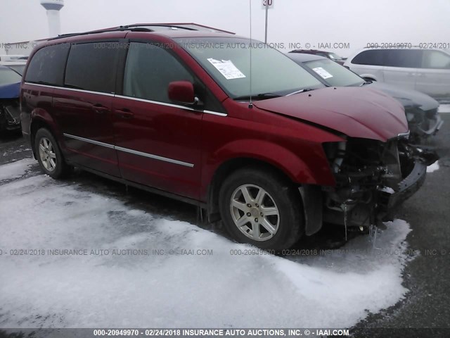 2A4RR5D16AR113045 - 2010 CHRYSLER TOWN & COUNTRY TOURING RED photo 1